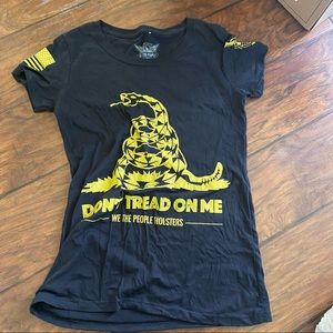 Gadsden Flag Snake Don’t Tread On Me We The People Holsters Shirt Size Small